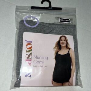 Joyspun‎ Gray Nursing Cami Built In Shelf Bra XXL-XXXL New in Package